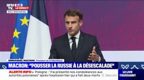 Emmanuel Macron: "Le G20 ne veut pas de la guerre, ni du chantage nucléaire"