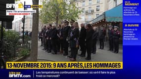 Attentats du 13-Novembre: hommage aux victimes tuées au "Comptoir Voltaire"