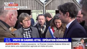  "Ça fait longtemps qu'on dit que ça va mal": Gabriel Attal échange avec des agriculteurs lors d'une visite dans une exploitation maraîchère en Indre-et-Loire