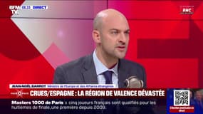 Inondations en Espagne: "250 pompiers se tiennent prêts à intervenir", déclare Jean-Noël Barrot