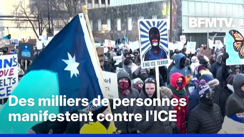 À Minneapolis, des milliers de personnes manifestent contre l'ICE, après l'arrestation d'un garçon de 5 ans