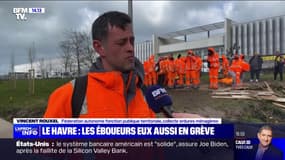 "Le but c'est d'entasser les déchets et de montrer qu'on n'est pas contents" selon ce syndicaliste de la collecte d'ordures ménagères au Havre