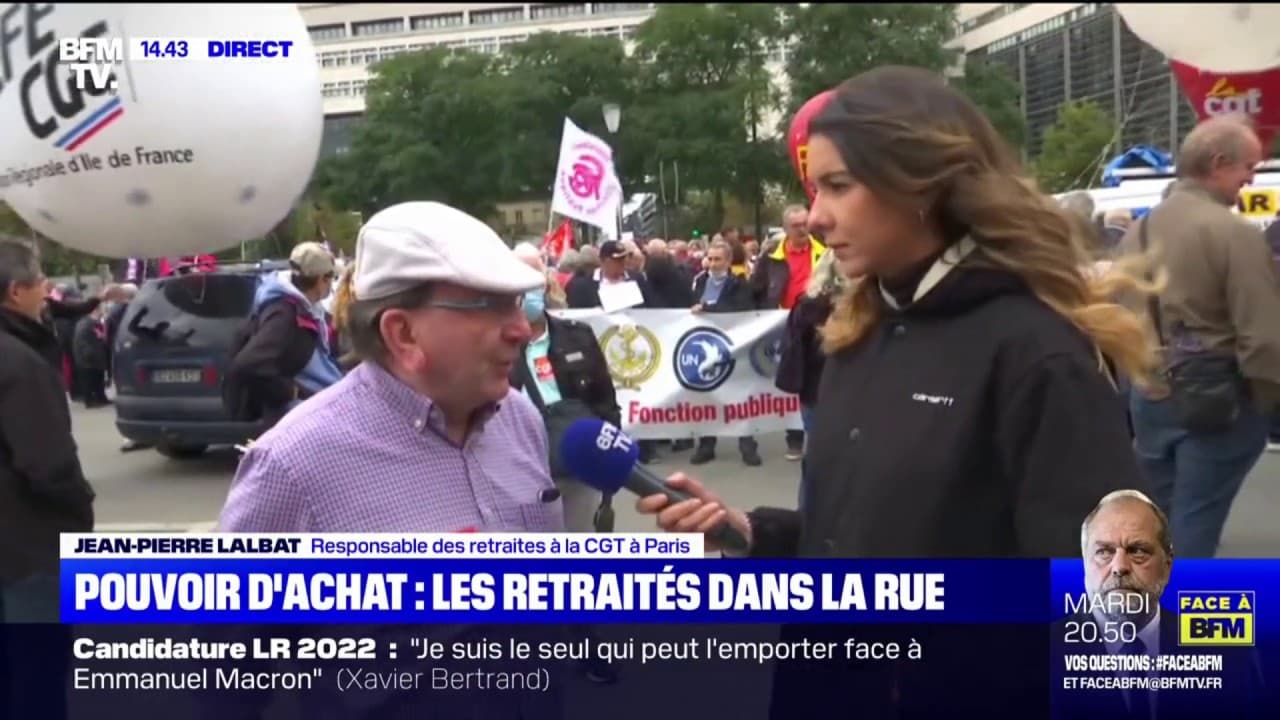 Des Retraités Manifestent Dans La Rue à Paris Pour Demander "une ...