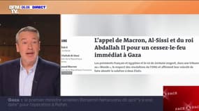Gaza: Emmanuel Macron, le président égyptien et le roi de Jordanie appellent à un cessez-le-feu "immédiat" et à la libération de "tous les otages"