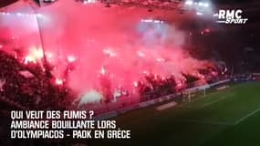 Qui veut des fumis ? Ambiance bouillante lors d'Olympiacos - PAOK en Grèce