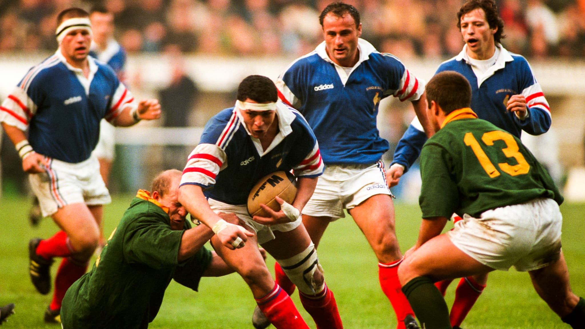 Benazzi face aux Springboks