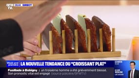 Le plateau de BFMTV a goûté la nouvelle tendance du "croissant plat"