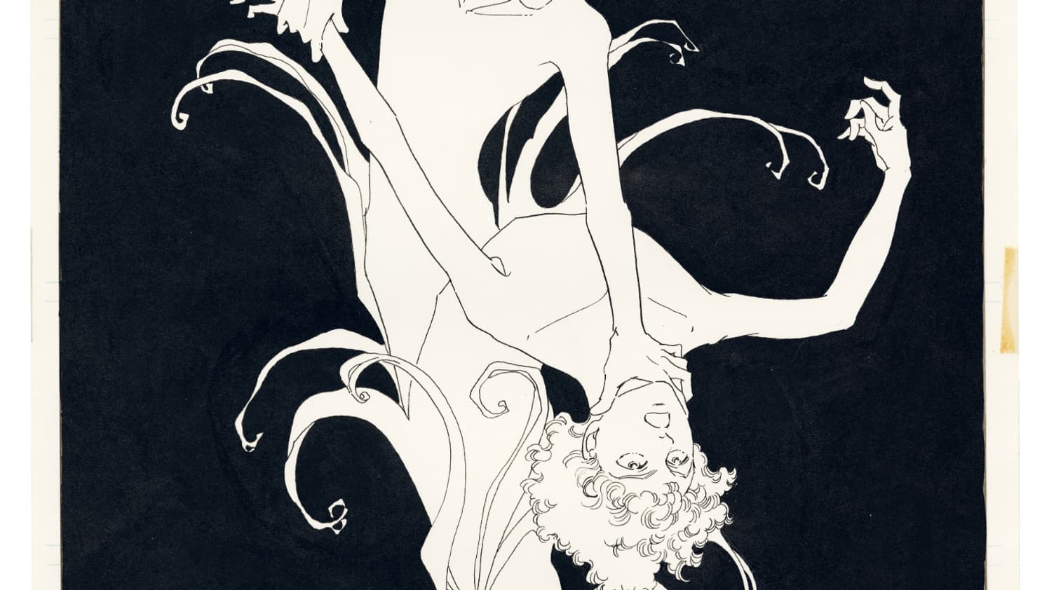 Une planche originale du manga de Moto Hagio "Sous la domination d’un dieu impitoyable"