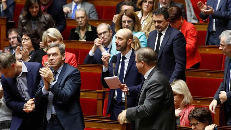 Des députés de la République en marche dans l'Assemblée nationale (PHOTO D'ILLUSTRATION)