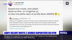 OGC Nice: Andy Delort invite deux supporters au centre d'entraînement