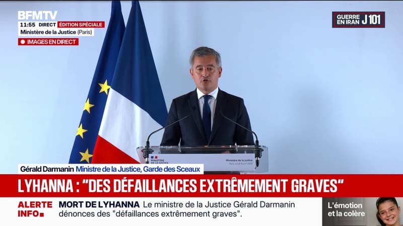 "Y a-t-il d'autres affaires Lyhanna en France ?": Gérald Darmanin assure qu'il va recevoir les procureurs généraux individuellement "avant le 31 juillet"