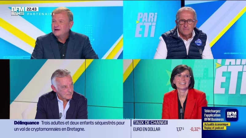 Pari ETI : Patrice Bégay reçoit Yvan Gueuder (RMB), Bénédicte Breant (COGEBS) et Éric Pietrini (Groupe Montaner Pietrini Boissons) - 22/04