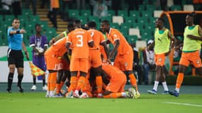La joie des Ivoiriens lors de Côte d'Ivoire-Guinée Bissau, le 13 janvier 2024.