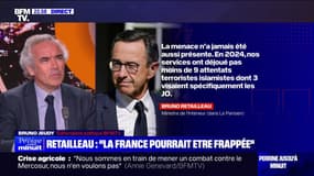 Terrorisme: "La menace n'a jamais été aussi présente", indique Bruno Retailleau
