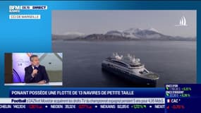 Hervé Bellaïche (Directeur général adjoint de Ponant): "Ponant a un peu mieux résisté (à la crise) de par son modèle avec des bateaux quarante fois plus petits [...] Aujourd'hui on reprend avec 80% de nos navires"