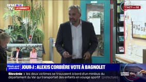 Législatives: Alexis Corbière a voté à Bagnolet