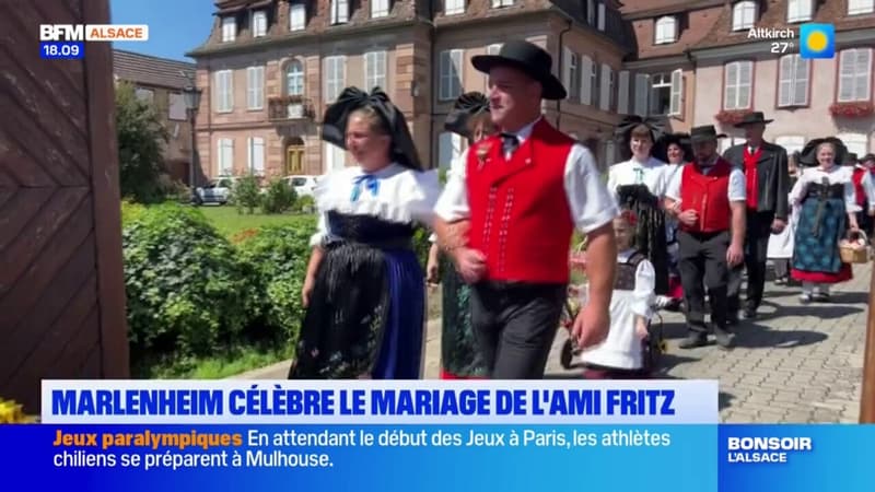 Chaque année, la ville de Marlenheim célèbre le mariage de l'ami Fritz