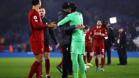 Virgil Van Dijk, Jürgen Klopp et Alisson Becker