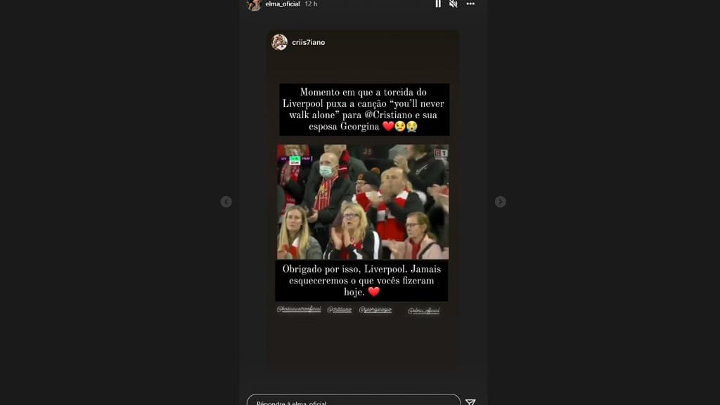 Elma Aveiro remercie Anfield pour l'hommage au fils mort de Cristiano Ronaldo, le 19 avril 2022 Elma Aveiro remercie Anfield pour l'hommage au fils mort de Cristiano Ronaldo, le 19 avril 2022