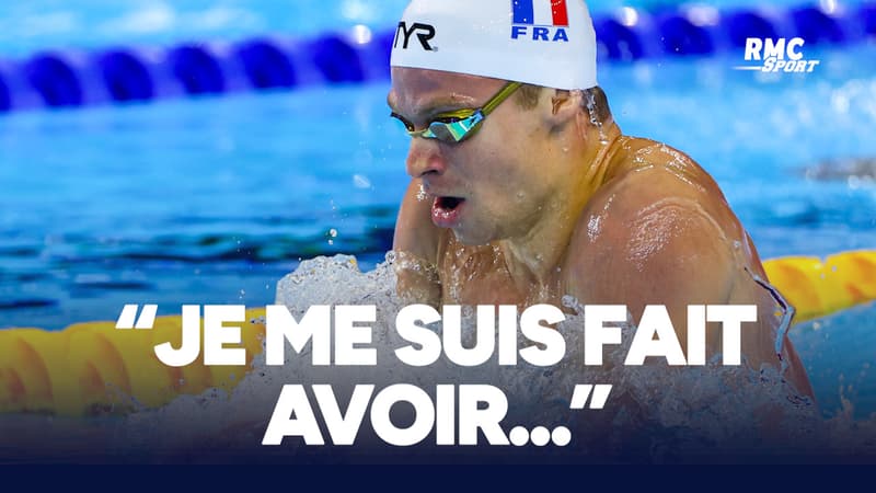 Natation : “Je me suis fait avoir…”, Marchand avoue être parti trop vite en finale du 4x200m nage libre