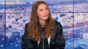 la réalisatrice Lola Quivoron sur le plateau de BFMTV, le 5 septembre 2022