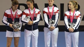Amélie Mauresmo, Caroline Garcia, Kristina Mladenovic et Alizé Cornet