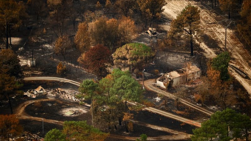 Mégafeu fixé en Gironde: 208.000 évacués de retour chez eux, "pas de morts, pas de blessés, sauf du côté des sapeurs-pompiers"