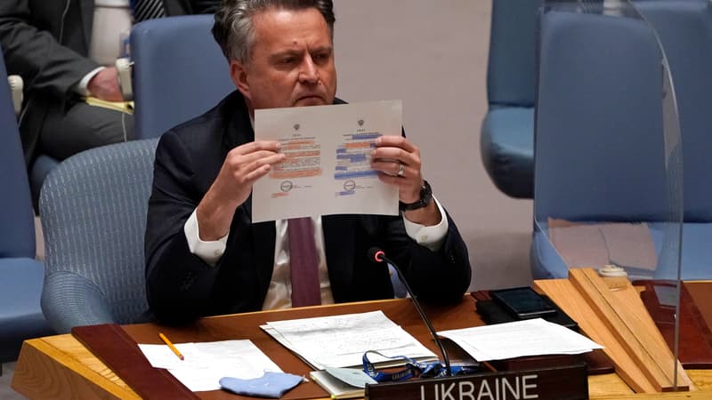 L'ambassadeur ukrainien à l'ONU, Sergiy Kyslytsya, le 22 février 2022