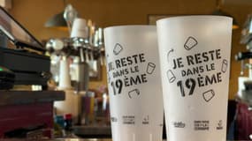 Un verre unique distribué dans des bars du 19e arrondissement de Paris.