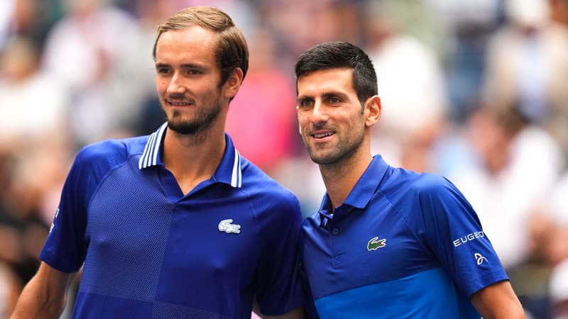 D. Medvedev et N. Djokovic