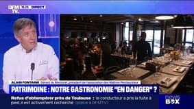 Gastronomie: "La restauration traditionnelle est en très grand danger"Alerte Alain Fontaine (Association of Masters Restaurants)   