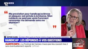 Handicap: selon Sophie Cluzel, des mesures ont été prises pour que "les ruptures (de prestations) n'interviennent pas" pendant le confinement