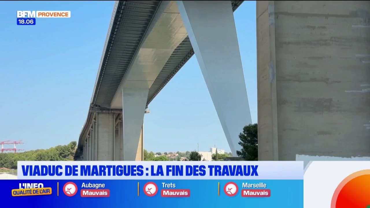Viaduc de Martigues : après un mois de travaux, la fin du chantier !