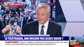 Bruno Le Maire: "Tous ceux qui peuvent travailler par télétravail doivent travailler par télétravail"
