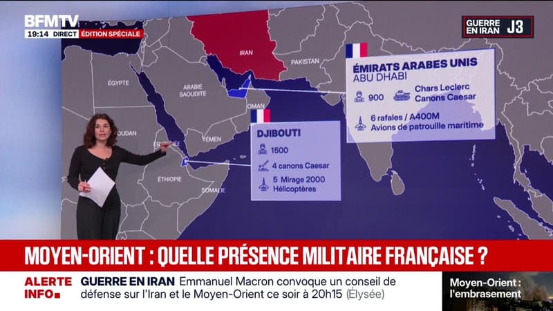 LES ÉCLAIREURS - Où se trouvent les militaires français dans la région du Moyen-Orient?