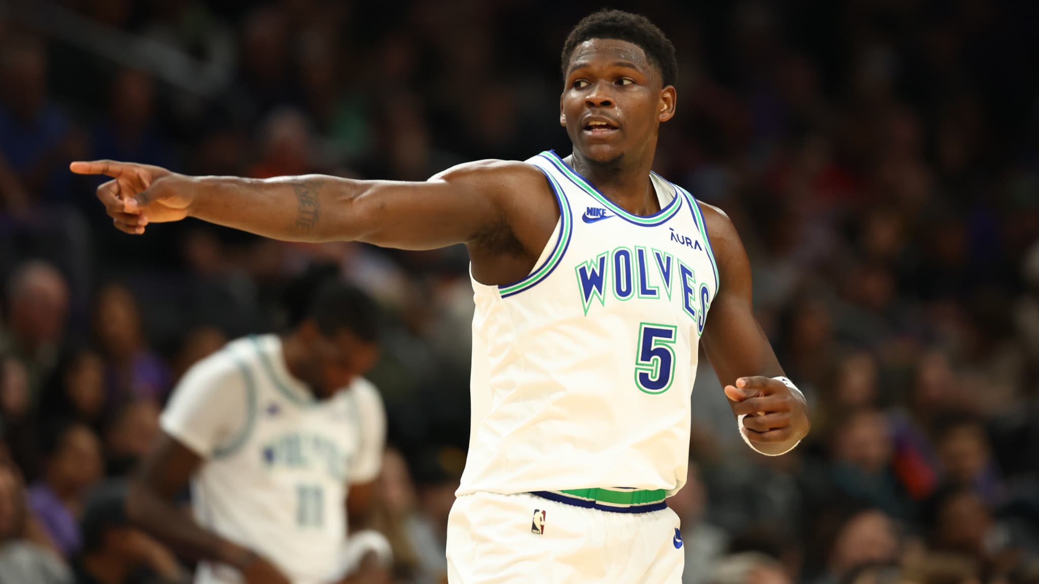 Anthony Edwards le 15/11/2023 lors d'une rencontre entre les Wolves et les Phoenix Suns Anthony Edwards le 15/11/2023 lors d'une rencontre entre les Wolves et les Phoenix Suns