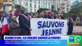 Statue de Jeanne d'Arc à Nice: des habitants se mobilisent pour empêcher son démontage