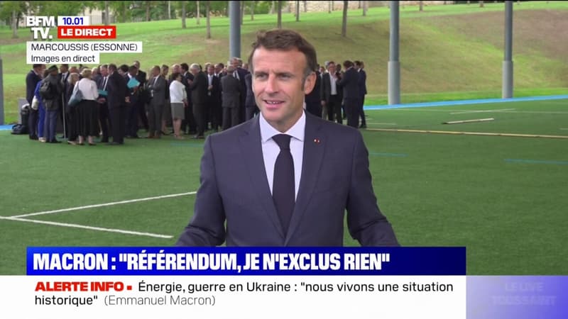 Emmanuel Macron annonce que les propositions du Conseil national de la refondation peuvent 