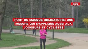 Port du masque obligatoire: une mesure qui s'applique aussi aux joggeurs et cyclistes
