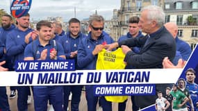 XV de France : Un maillot du Vatican comme cadeau avant le quart de finale