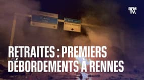 Mobilisation contre la réforme des retraites: premiers blocages et débordements à Rennes 