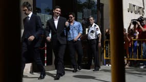 Lionel Messi a sa sortie du tribunal de Gava, près de Barcelone, en septembre 2013