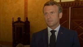 Emmanuel Macron à Beyrouth. 