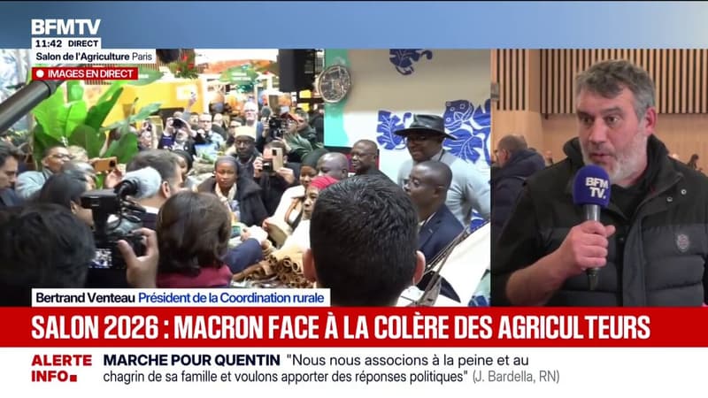 Salon de l'Agriculture: "Il faut mettre la pression sur l'exécutif et accueillir les candidats à la présidentielle pour leur insuffler nos idées", déclare Bertrand Venteau (Coordination rurale)