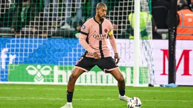Presnel Kimpembe, à Saint-Étienne le 29 mars 2025