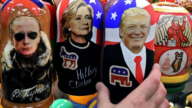 Poutine, Clinton et Trump.