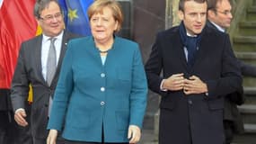 Emmanuel Macron et Angela Merkel - Image d'illustration