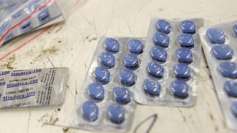 Des pilules de faux Viagra saisies à Roissy-Charles de Gaulle en janvier 2009. (Photo d'illustration)