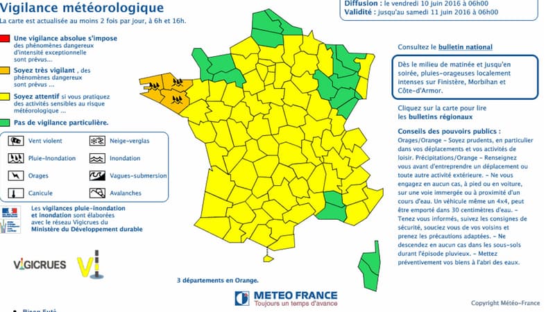 Le Finistère, le Morbihan et les Côtes-d'Armor sont concernés.