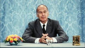 Valéry Giscard d'Estaing répond aux questions des journalistes lors d'une conférence de presse, le 26 juin 1980 à l'Elysée à Paris